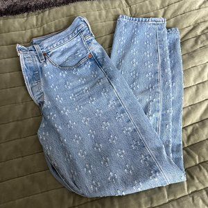 Textured Levi's 501s